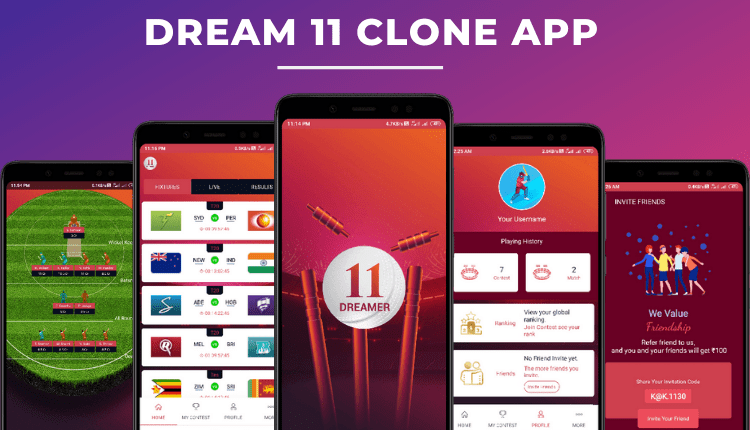 Dream 11 Clone Fantasy Cricket App